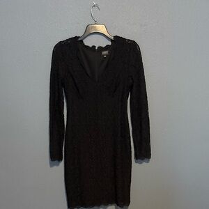 Adrianna Papell Elegant Black Lace Dress